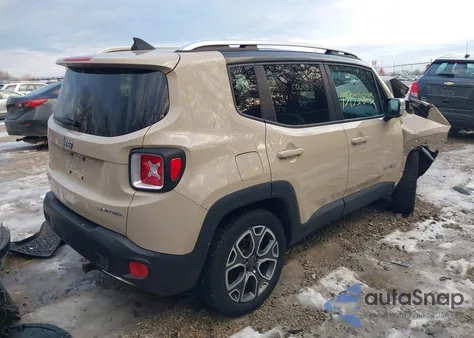 2016 Jeep Renegade Limited z USA, uszkodzony, nr VIN ZACCJBDT0GPC93137